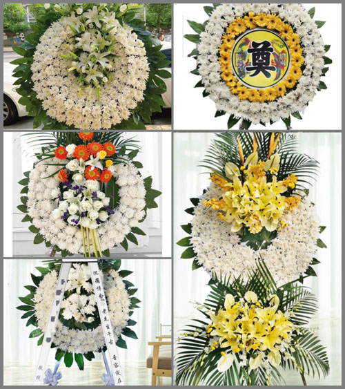 广东广州市番禺区市桥街道三堂社区花圈速递